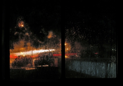 A dark and stormy night.