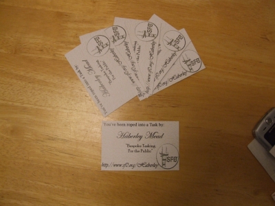 The finished cards
