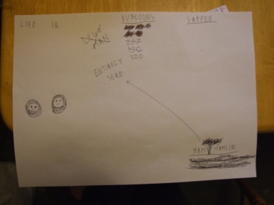 Ham's scoresheet Ham's scoresheet