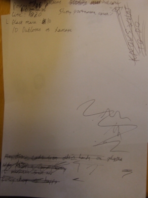 Matatat's scoresheet Matatat's scoresheet