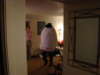 The completed egg, complete with unsightly seam