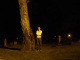 Cara Bear at tree in Grandview Cemetery
