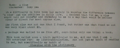 Sleeping with the Dictionary