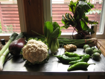 Local, Organic Veggies! A great source of Vitamins! Local, Organic Veggies! A great source of Vitamins!
