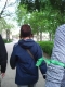 Gwen and Danger, sporting green.