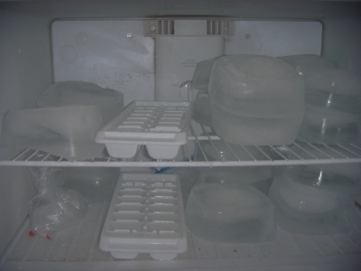 Blocks of ice!