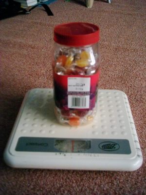The tub of sweets