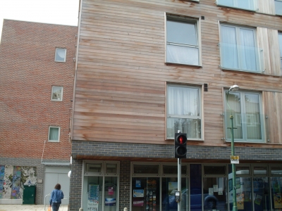 ...on the wall of the library