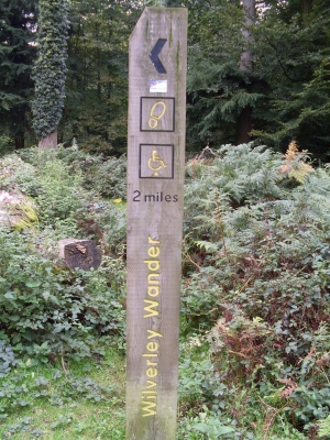Signpost in the new forest