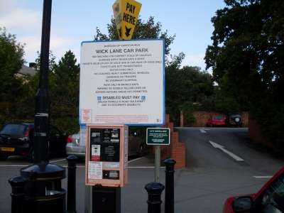 By the ticket machine