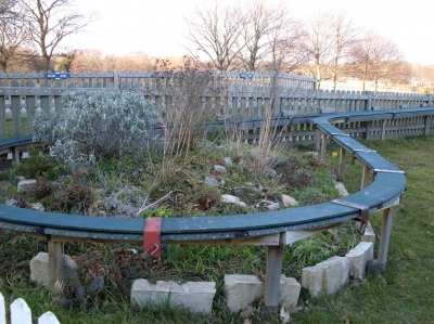 Presumably once the tracks for a model railway