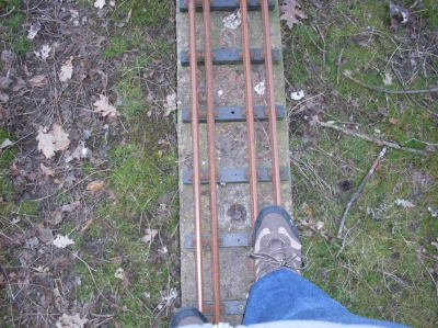 Walking along the rails