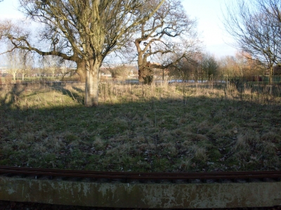 The railway is overgrown