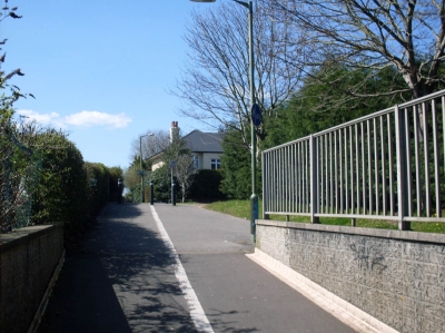 Emerging from the underpass