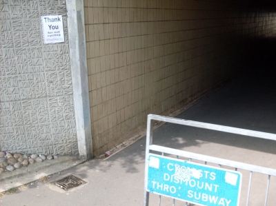 Thank You for not cycling