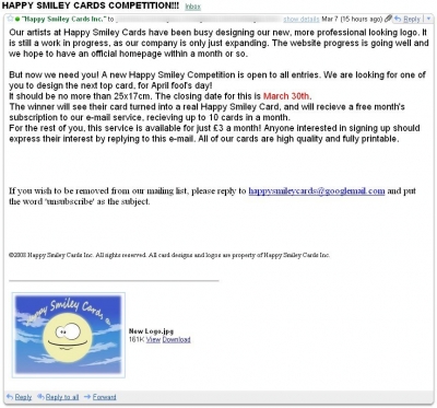 The e-mail 2