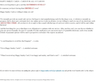 The e-mail