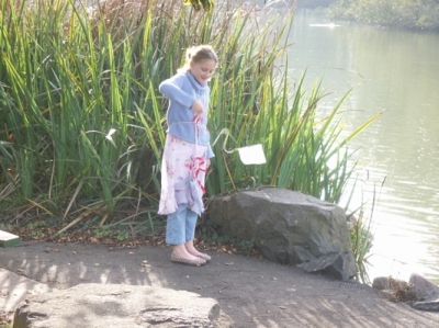 Evie Yanks one Out of the water