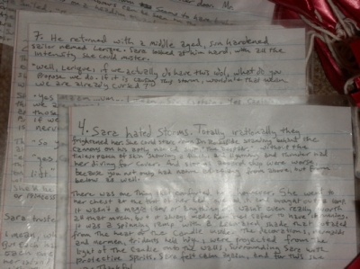 Several pieces laid out.