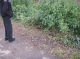 Bryce standing right in front of the bushes where it is hid.