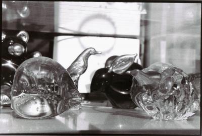 Cute little glass bunny and fruit