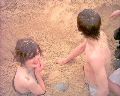 Oh the cold cold sand