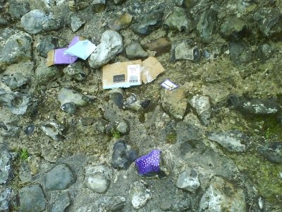 See, it's already started shedding debris!