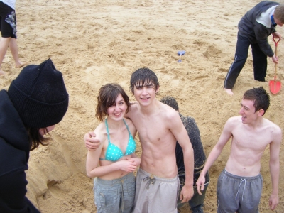 Smiling, difficult when shivering