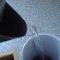 Water goes in...