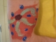 We fingerpainted his arm, too.