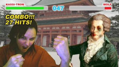 I fight dead composers...it gives me power.