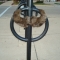 handlebar on the bike rack