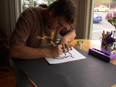 cutting out the form