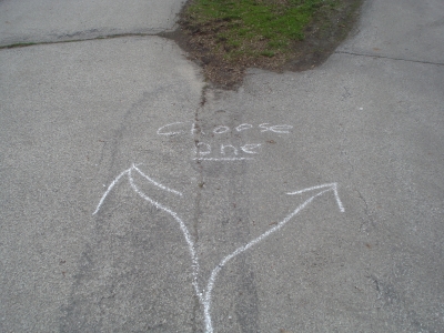 Two paths diverged in a park...