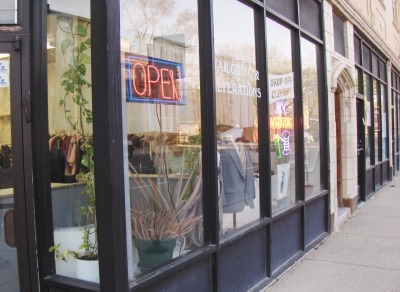 This cleaners' has managed to avert the curse by being useful for a residential area.