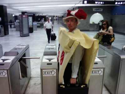 The MUNI turnstile. The MUNI turnstile.