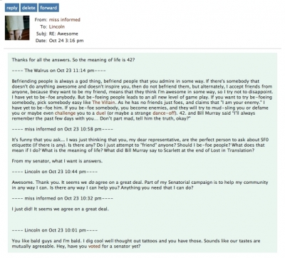 Miss Informed's welcome