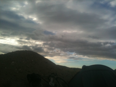 More overcast sunset