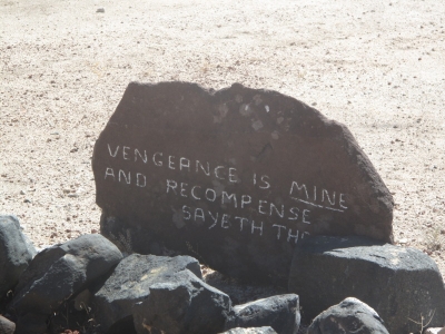 Vengeance is mine and recompense sayeth thee