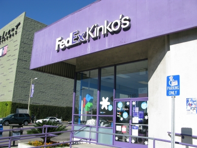 The FedEx I shipped the flowers from.