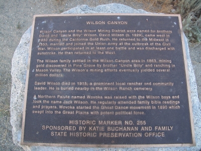 Wilson Canyon history
