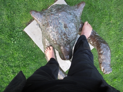 Lincoln perched atop the Moscow Bear