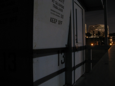 Side of lifeguard station