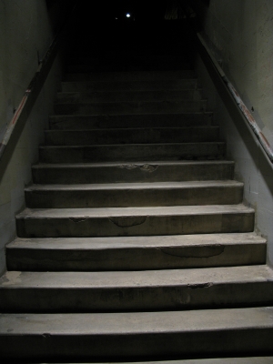 Dark scary stairs