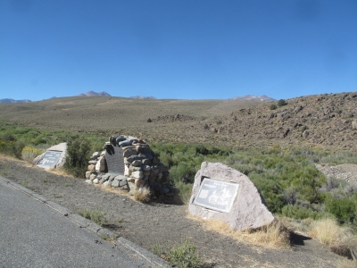 These signs by the side of the road