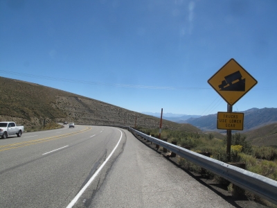 Trucks use lower gear