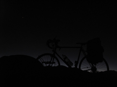 Twilight through the spokes