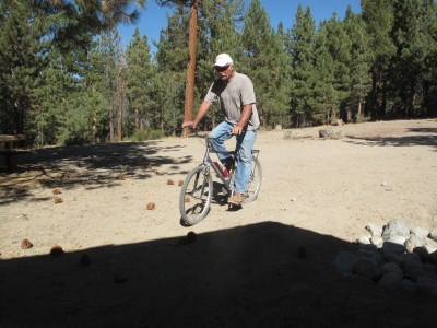 A local man out for a daily ride