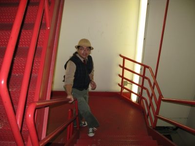 The "backstage" stairs