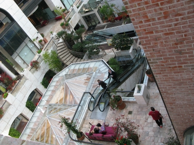 M.C. Escher mall from the top floor